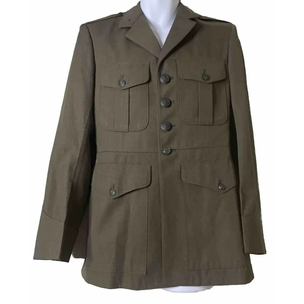 DSCP US Marine Corps‎ Service Uniform Size 39R Crown Clothing Company USA Green